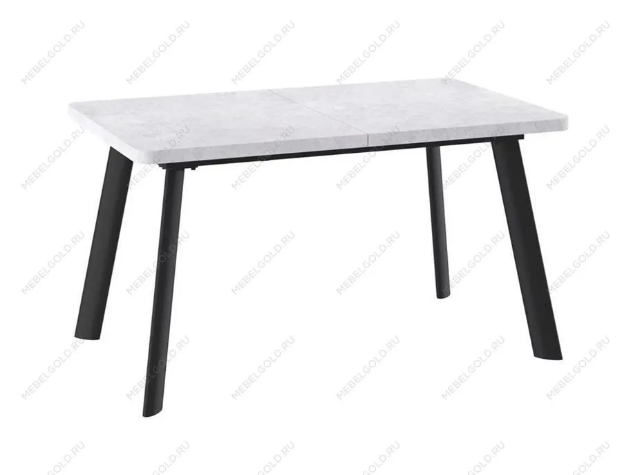 Стол Leon Lux Radial-180 раздвижной (Серый сланец/черный) 180(240)х95