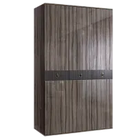 Шкаф 3-х дверный Римини СОЛО (Орех империя/Золото) РМШ2/3(s)