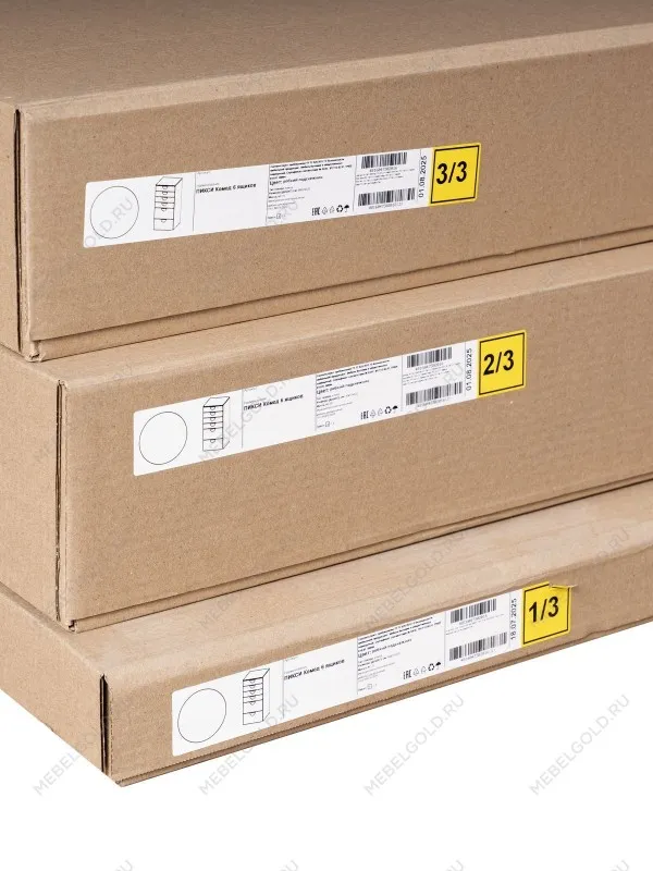 Комод Пикси, 6 ящиков 60x57x120, мечтательный пион | изображение 14