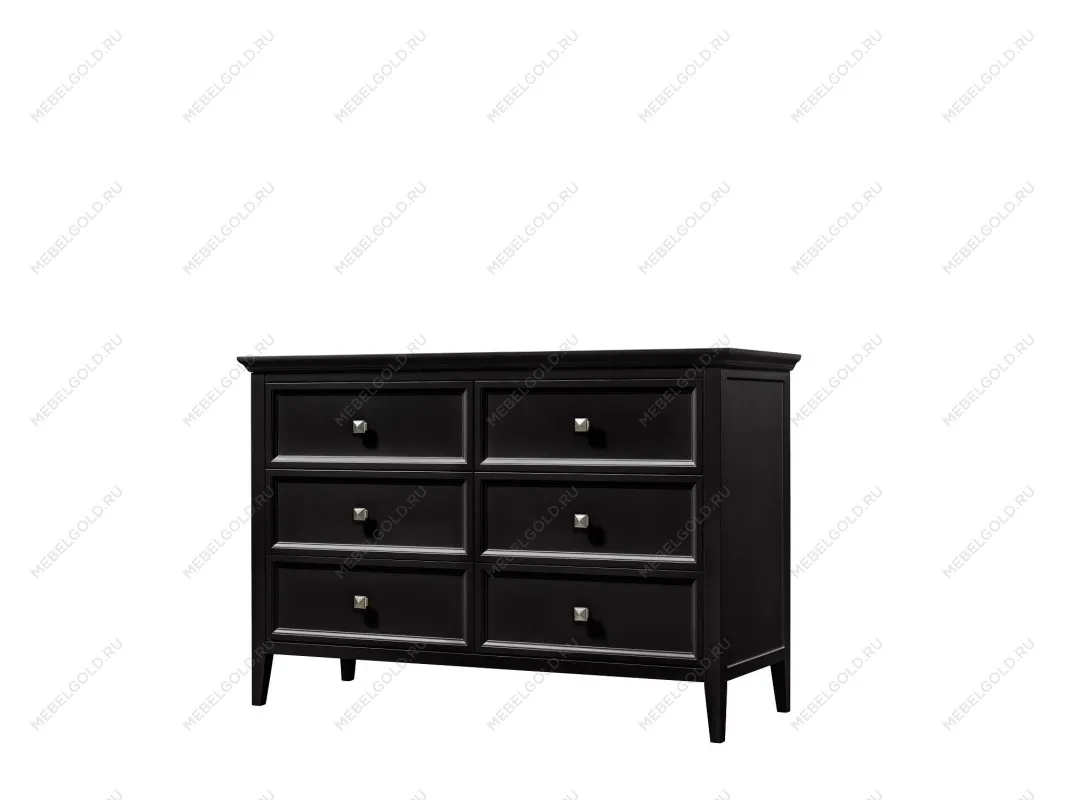 Комод большой 6 ящиков Manhattan (Черный) | изображение 1