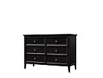 Комод большой 6 ящиков Manhattan (Черный) | изображение 1