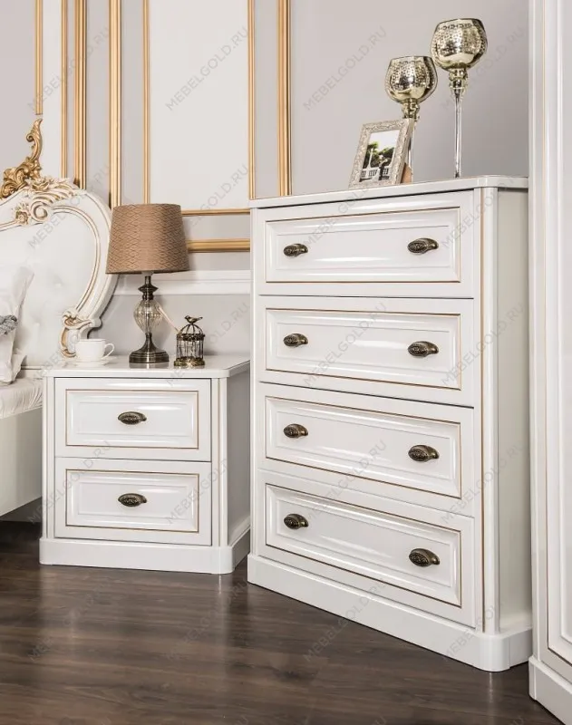 Тумба прикроватная Натали белый глянец | изображение 2