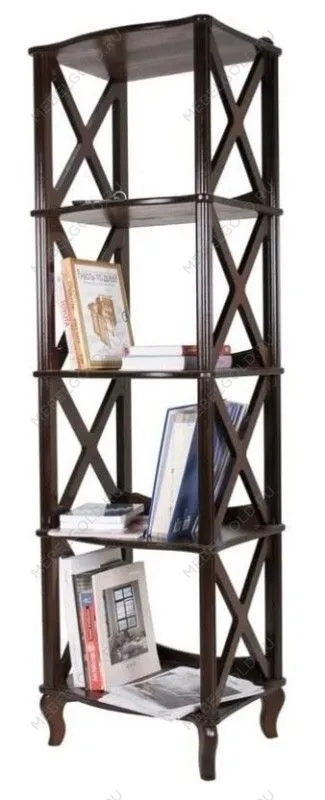 Этажерка-стеллаж Джульетта-4 (орех )