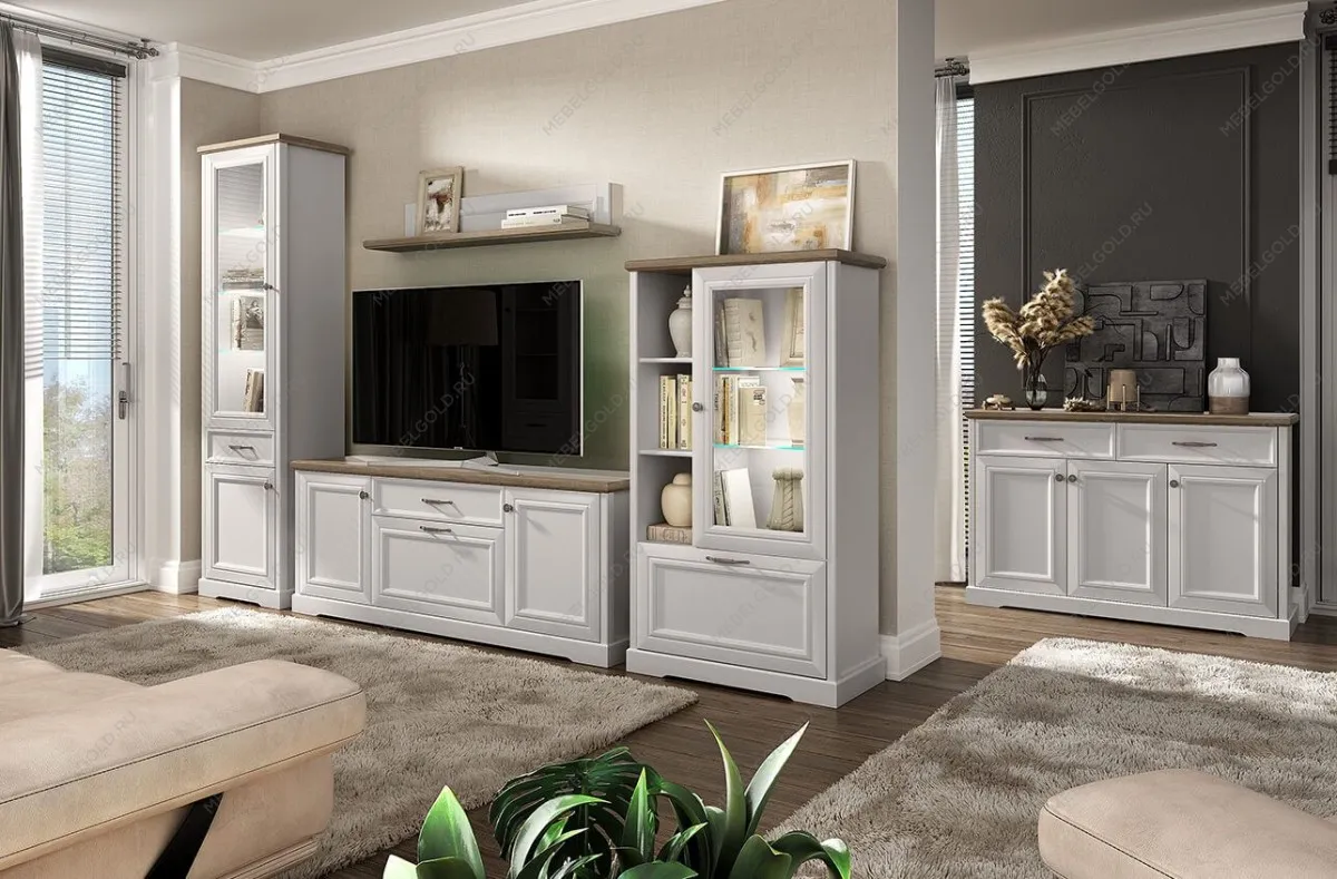 Шкаф с витриной Тоскана 1V1D1S | изображение 4