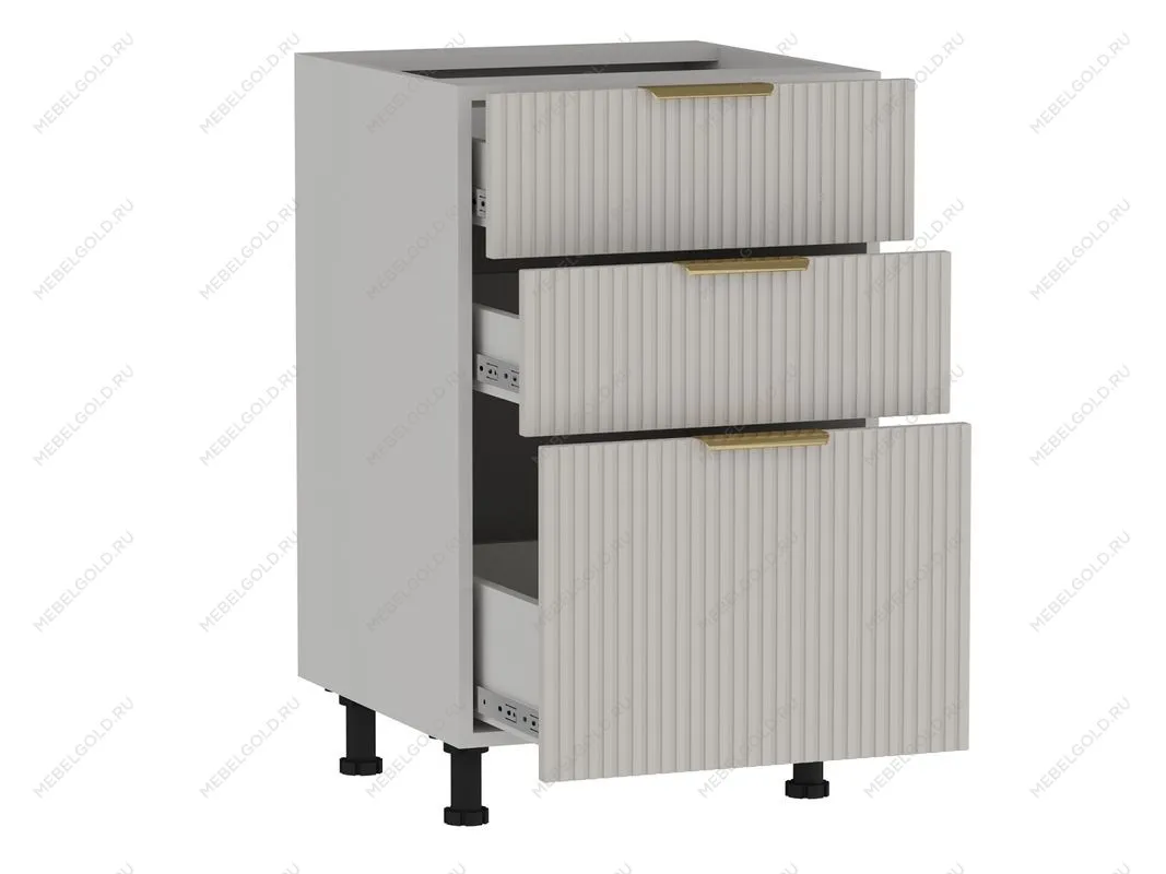 Стол с ящиками СЯ-50 (176/356), Монза (500*523*820) Экокожа Бежевый, 23118 | изображение 1