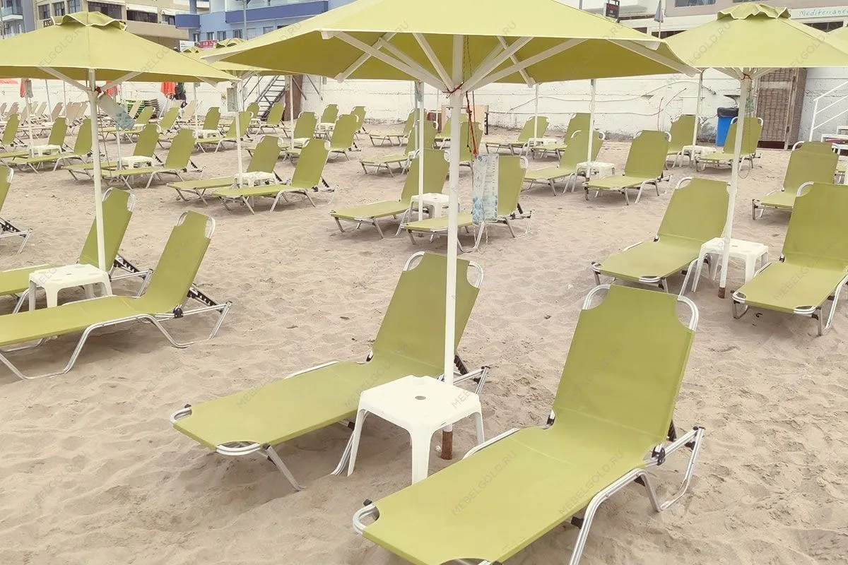 Шезлонг Dias алюминиевый, бежевый | изображение 19