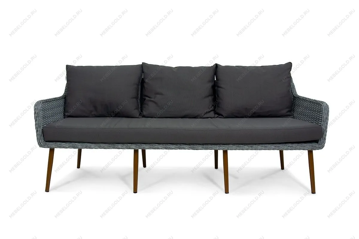 Комплект плетеной мебели MOKKA RIMINI (стол кофейный, 2 кресла, софа 3 х-местная) | изображение 3