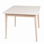 Стол Рэй-0090 (беленый дуб/белая эмаль) Квадратный | изображение 1