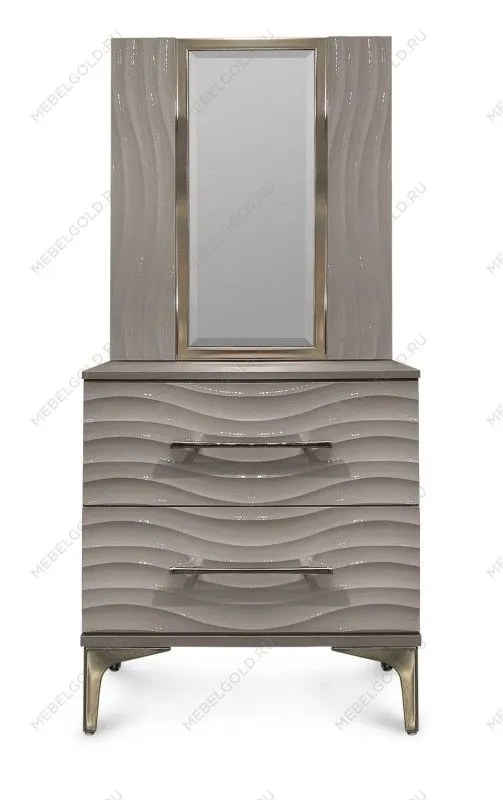 Зеркало Гравита для прикроватной серый камень глянец | изображение 1