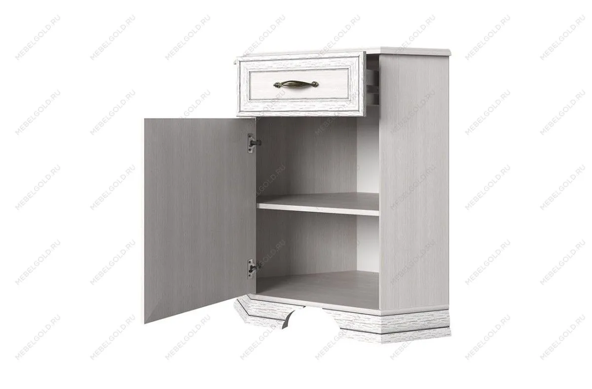 Лобня - Тумба Тиффани 1D1SU угловая вудлайн кремовый | изображение 1