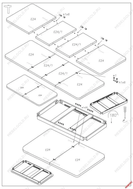 Стол обеденный Halmar FLORIAN раскладной (белый) | изображение 13