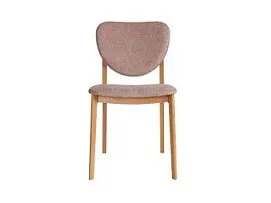 Стул LESTER мягкая спинка (Дуб натуральный с патиной темный орех - 48 Букле Коричневый)