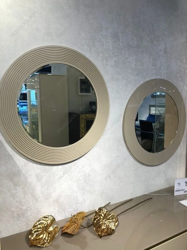 Зеркало круглое РМ/02(S) капучино | изображение 1