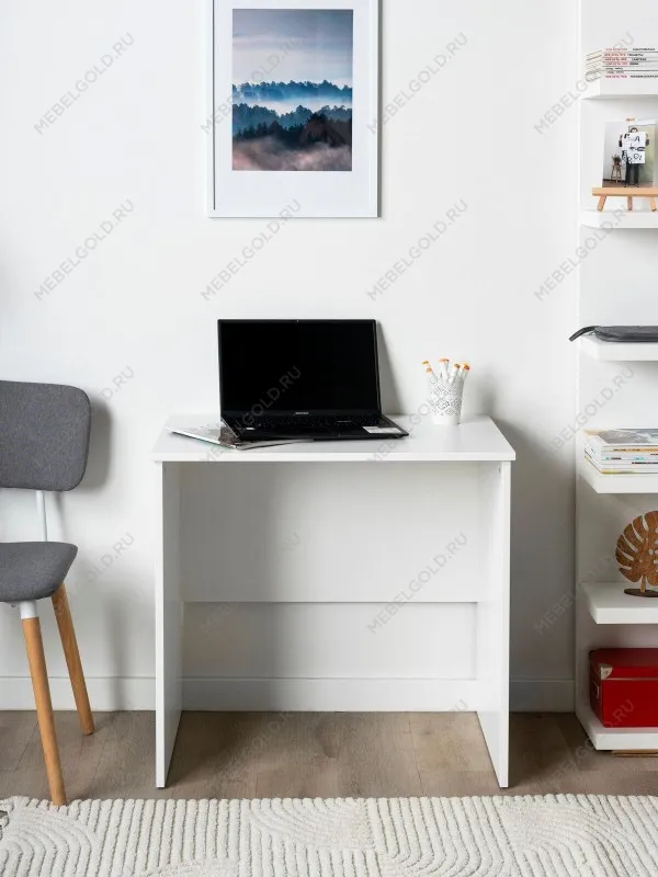 Стол письменный Кастор, 80х50х75 см, белый | изображение 1