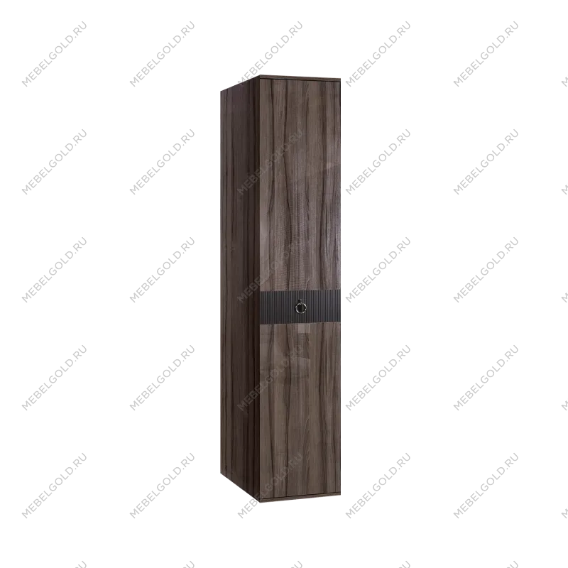 Шкаф 1-но дверный Римини СОЛО (Орех империя/Серебро) РМШ2/1(s)