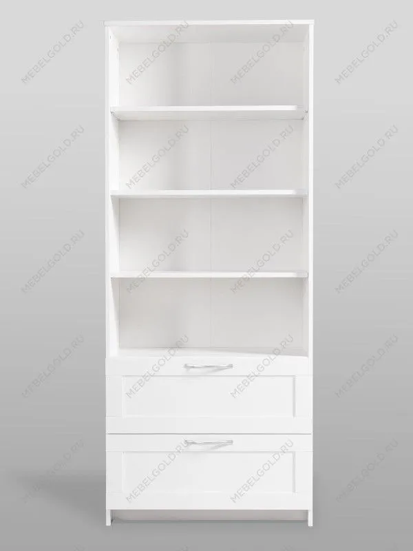 Стеллаж Сириус, 2 ящика, 78х35х190 см, белый | изображение 8