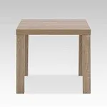 ЛАКК / ЭНКЕЛЬ Журнальный стол ИКЕА / IKEA 50, тамбурат, дуб беленый | изображение 2