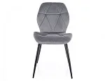Стул кухонный Signal RICK Velvet Bluvel 14 (серый/черный) | изображение 1