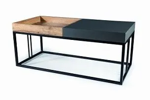 Стол журнальный Signal LUNARIA (дуб артизан/антрацит/черный мат)