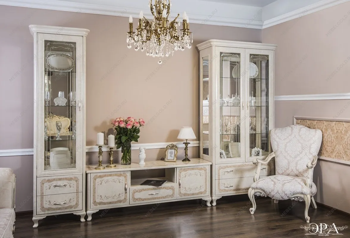 Тумба ТВ Патрисия крем корень глянец | изображение 3