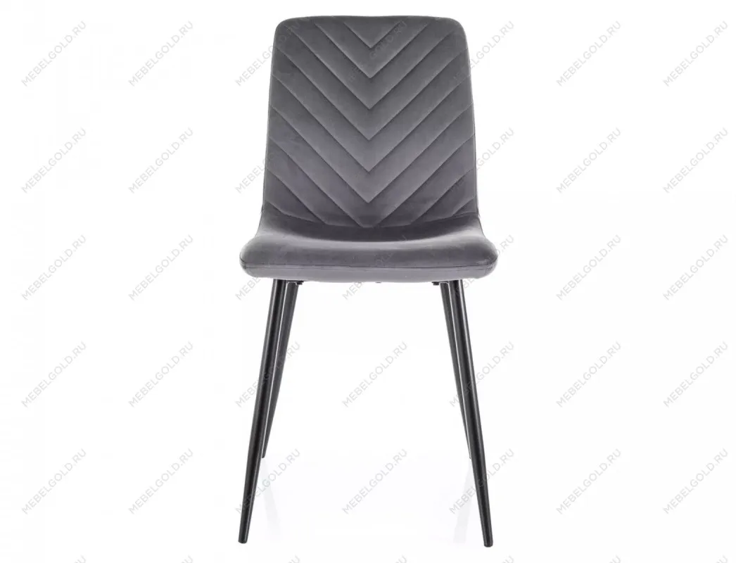 Стул кухонный Signal DAREN Velvet Bluvel 14 (серый/черный) | изображение 1
