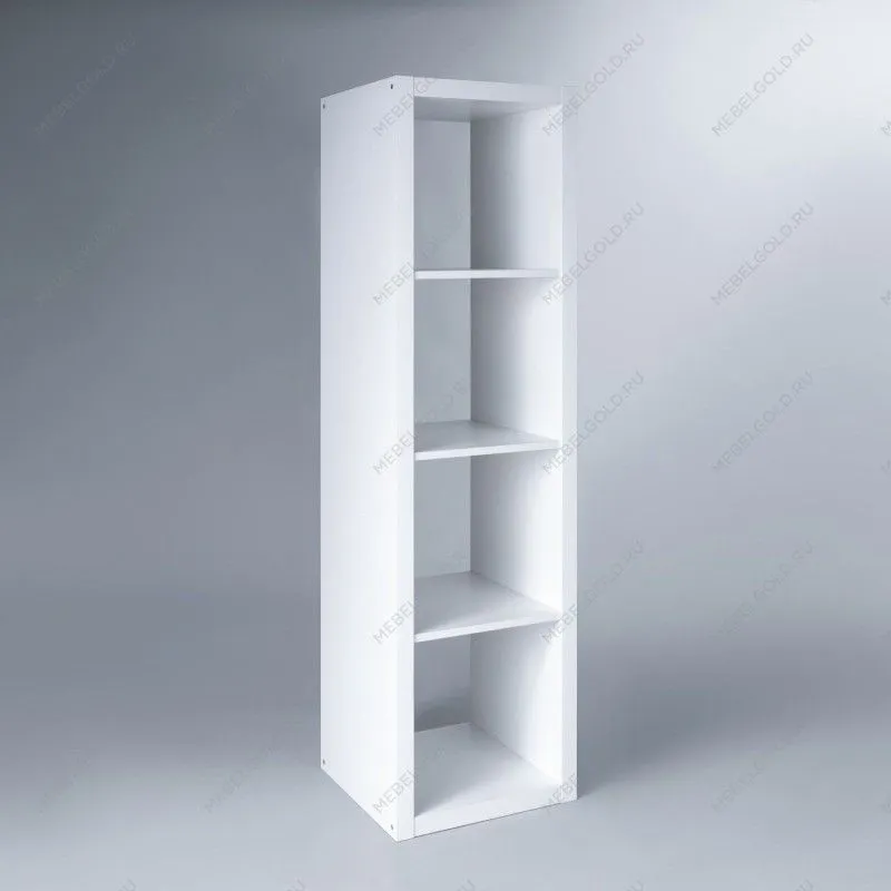 КАЛЛАКС / ФОРА Стеллаж ИКЕА / IKEA 4 с четырьми открытыми ячейками, тамбурат, белый | изображение 1