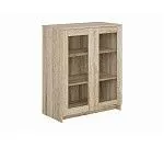 БРИМНЭС / СИРИУС тумба ИКЕА / IKEA 2 двери со стеклом 78х95 сонома | изображение 3