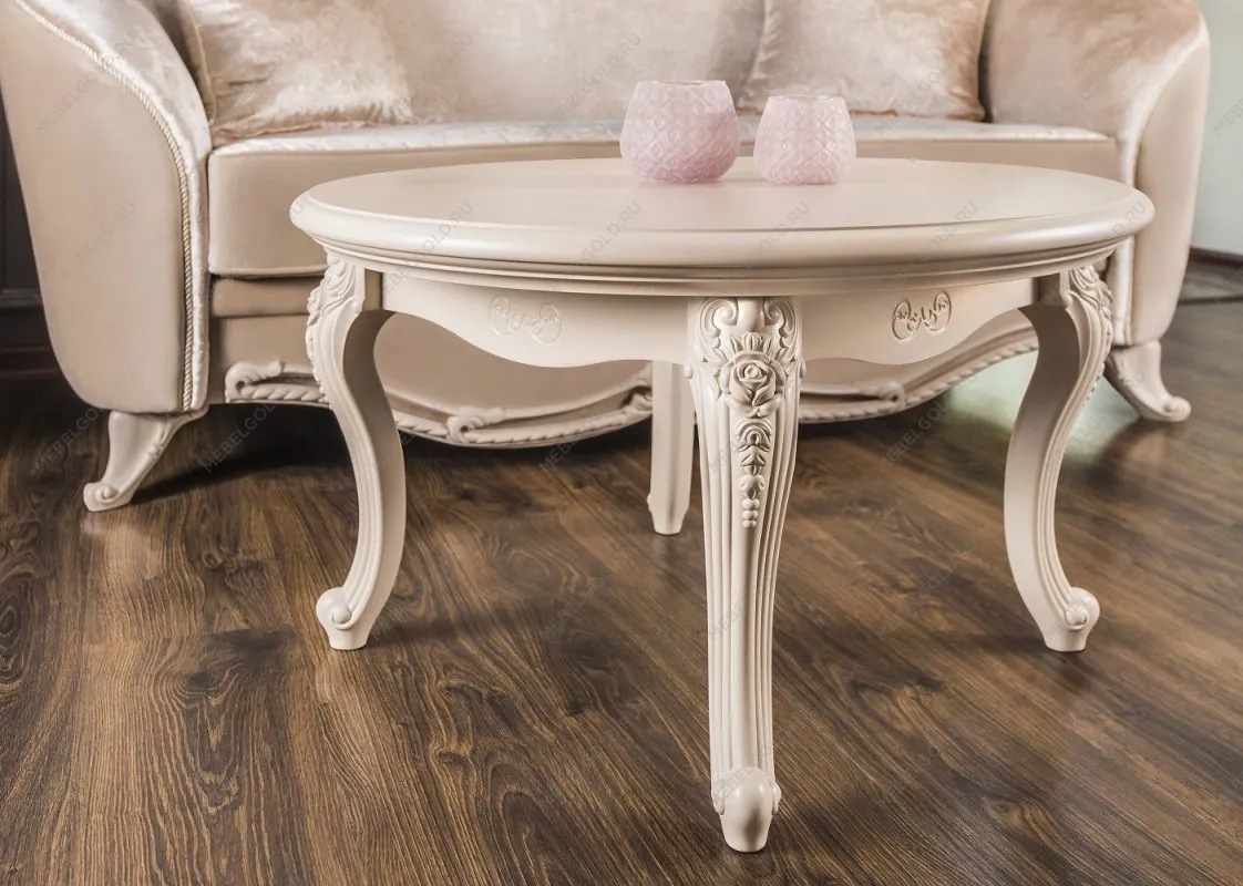 Столик круглый Мокко бежевый | изображение 4