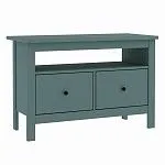 Тумба Сага, 2 ящика, 91х42х63 см, темно-бирюзовая | изображение 14