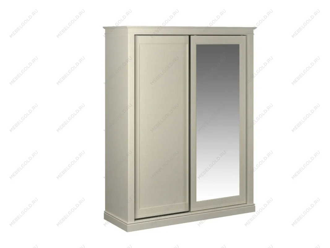 Шкаф-купе 2-х дверный, Сиена (1814*654*2304), двери комбинированные, Береза бежевая