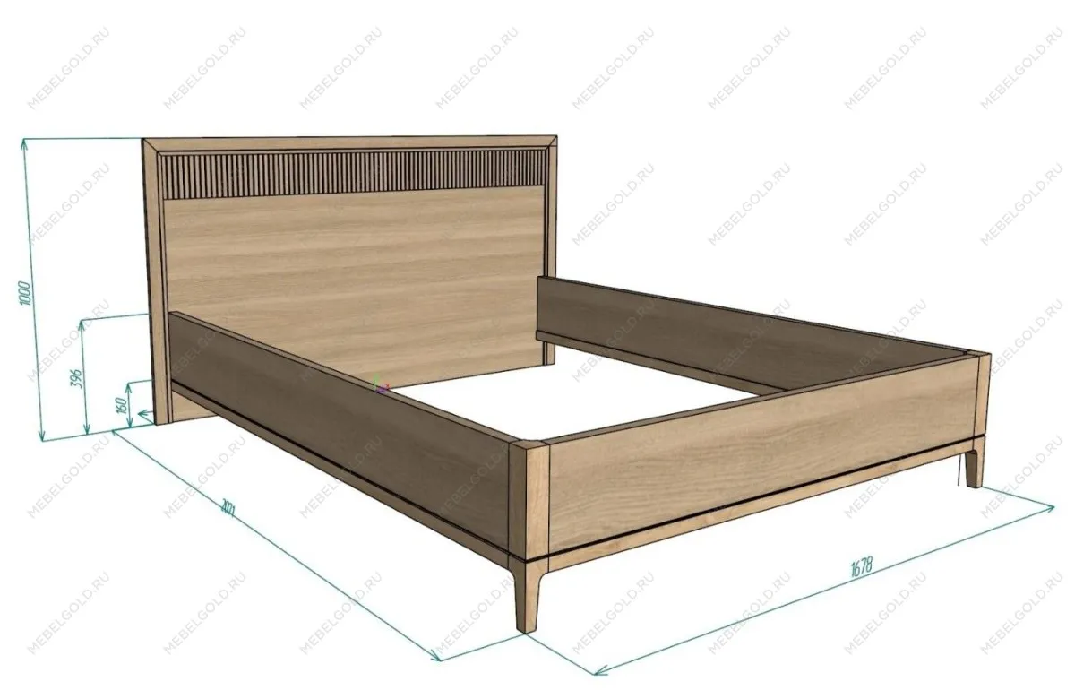 Кровать двуспальная 160 Bryce