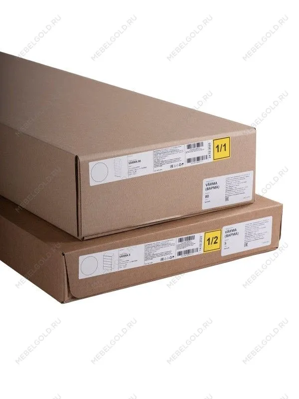 Стеллаж Варма, 6 полок, 78х198х28 см, шпон дуб, беленый | изображение 7