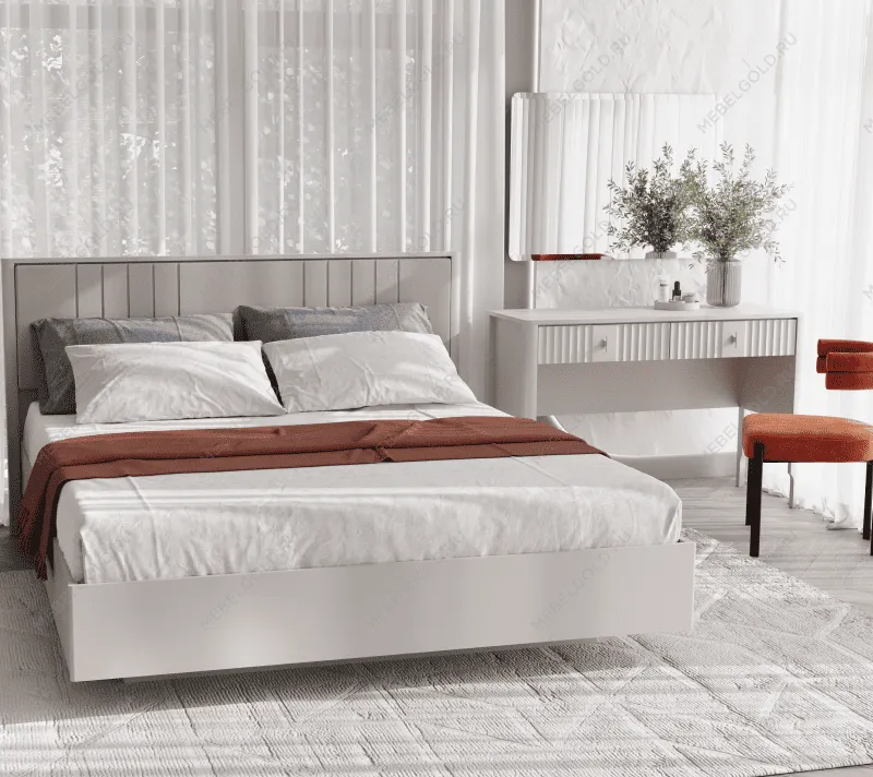 Кровать с мягким элементом Далия LOZ160х200 М персидский жемчуг | изображение 2