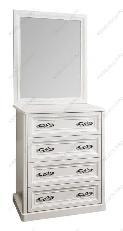 м. Марьина Роща - Зеркало для комода Мишель белый матовый (спальня) | изображение 1