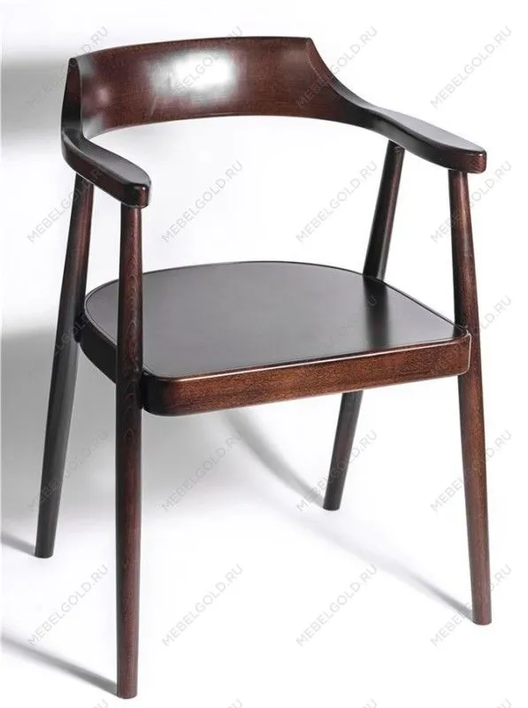 Полукресло венское Mercurius (темный орех) жесткое сиденье
