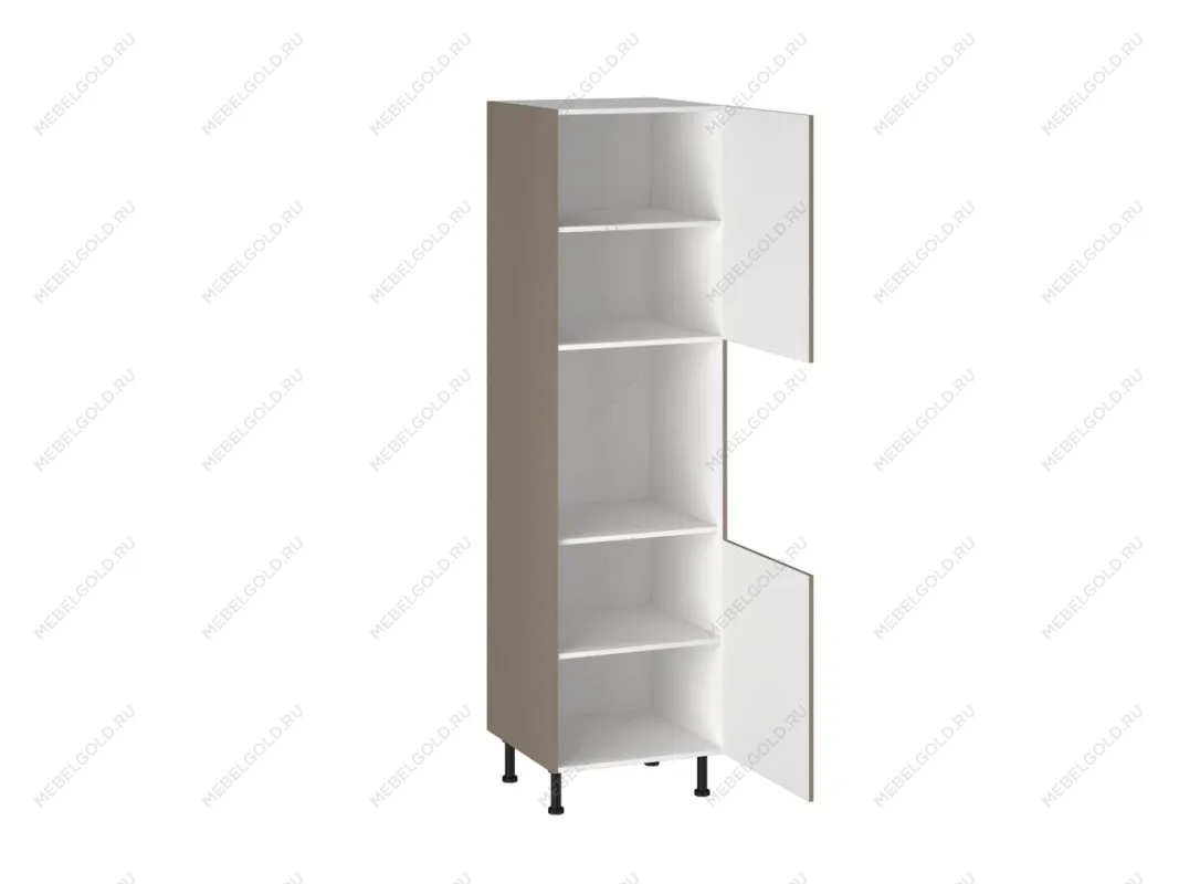 Шкаф-пенал ПГ-60 бока МДФ, Виста (600*586*2216) Мокко, 25473 | изображение 1