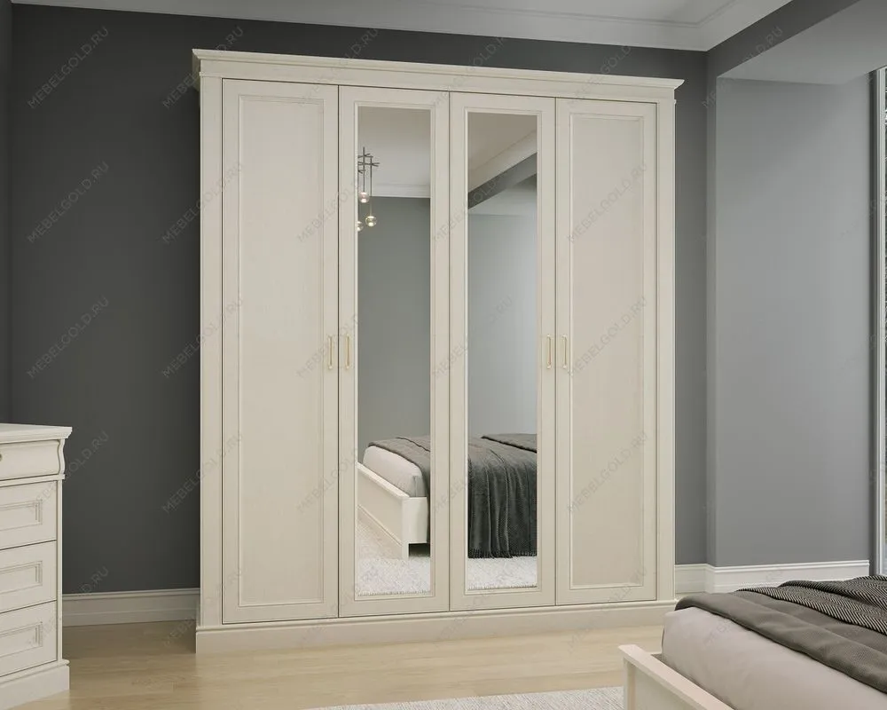 Шкаф 4-х дверный, Сиена (2024*548*2300) Береза бежевая, 12315 | изображение 1