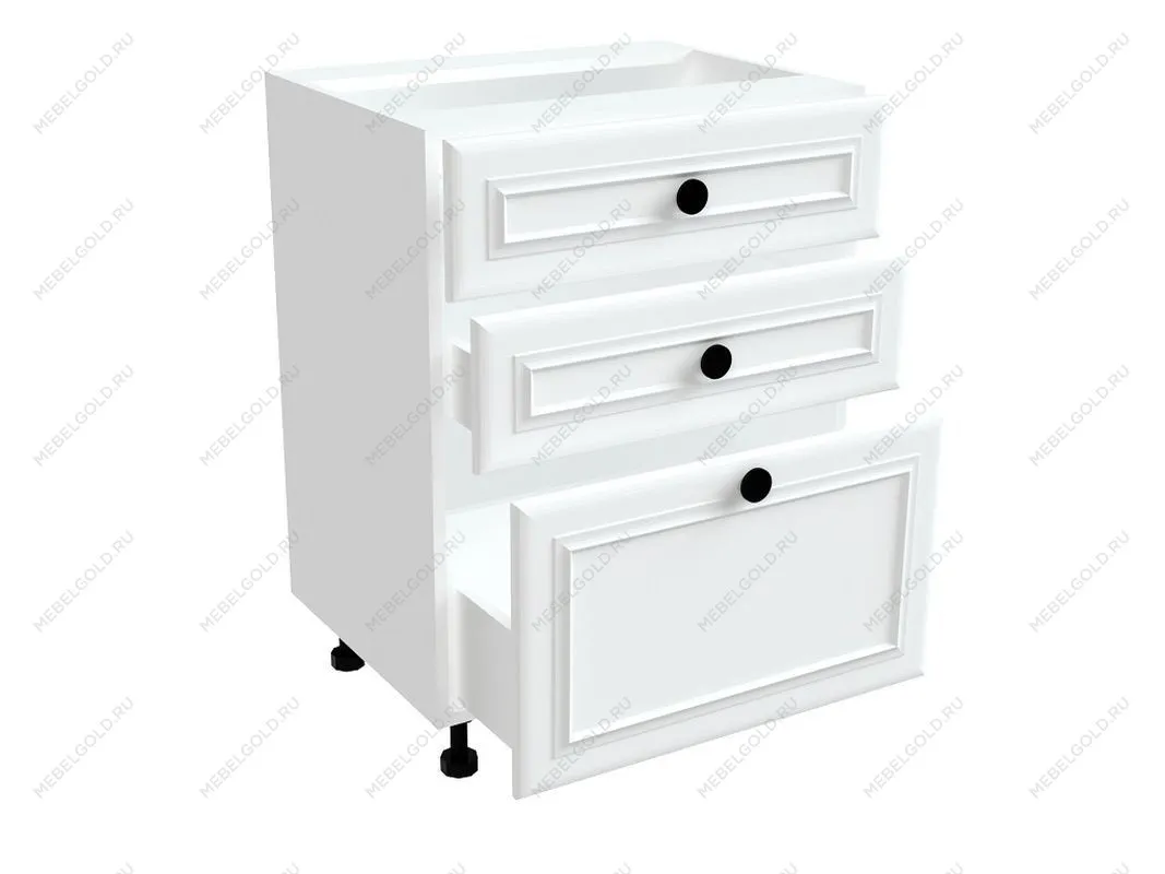 Стол с ящиками СЯ-60, Бьянка (600*470*820) Белый, 21115
