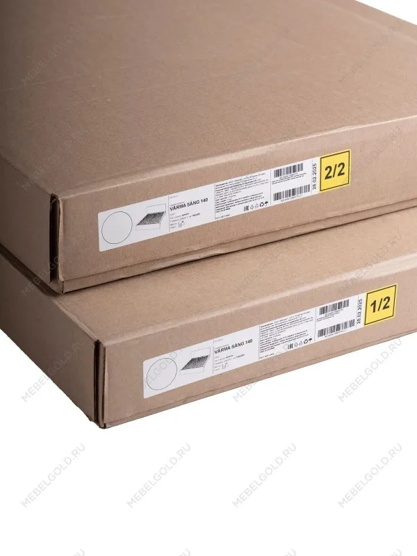 Кровать двуспальная Варма СЭНГ, 140х200 см, эмаль , белая | изображение 12