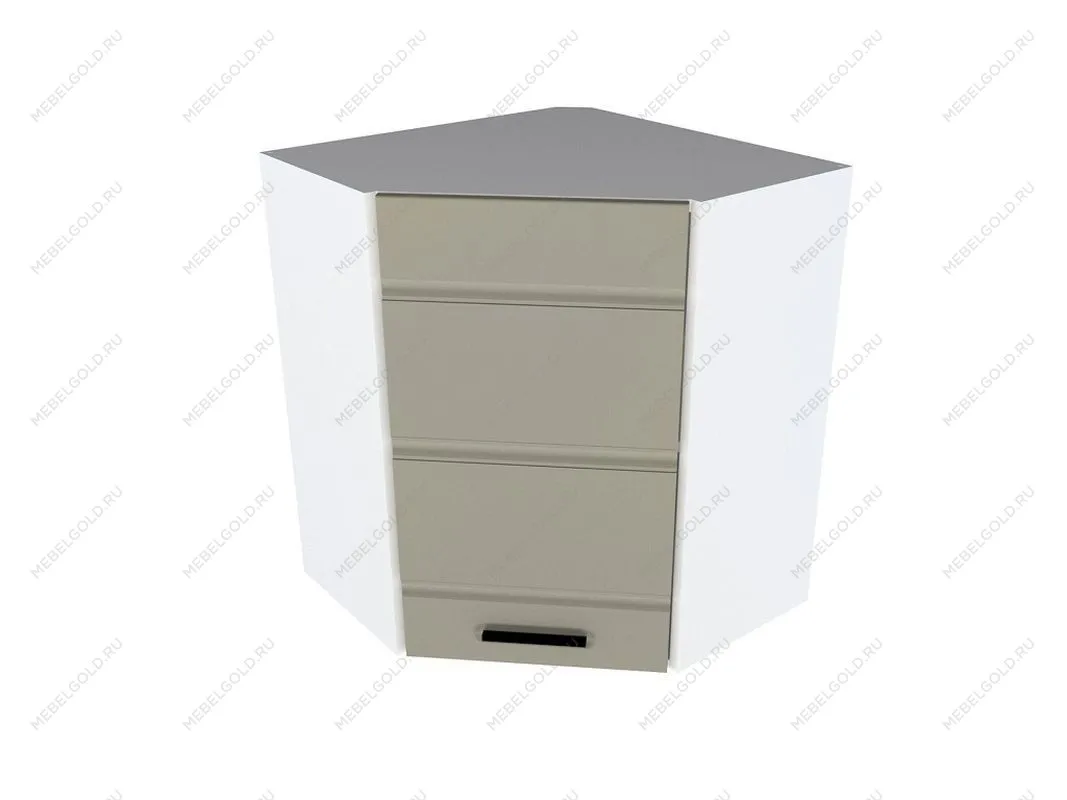 Шкаф угловой ШУ-60, Канзас (600*600*720) Капучино Софт, 20929