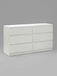 Комод Кастор, 6 ящиков, 129х40х71 см, белый | изображение 7