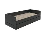 БРИМНЭС / СИРИУС Кровать двухспальная раздвижная ИКЕА / IKEA 90/180х200, Дуб Венге | изображение 1