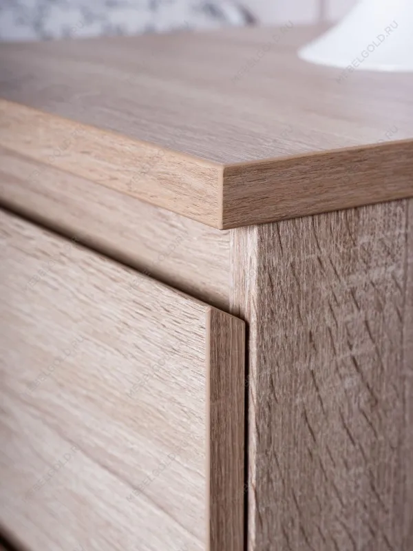 Тумба прикроватная КАСТОР, 2 ящика, 40х37х49 см, дуб сонома | изображение 6