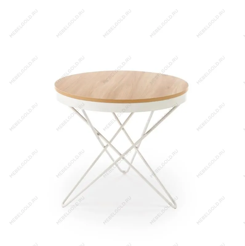 Стол журнальный Halmar LEILA (натуральный/белый) | изображение 3