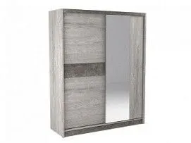 Шкаф-купе 2-х дверный NEW 2200, Денвер (1778*631*2200) Риббек серый, 11721