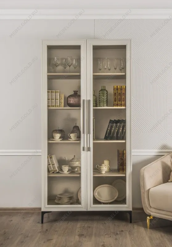 Витрина Стелла 2-ств светло серый камень | изображение 7