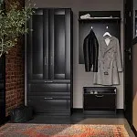 Обувница Сириус с 1 откидным ящиком, 60 х 25 х 49 см, черно-коричневая, ЛДСП, дуб венге | изображение 5