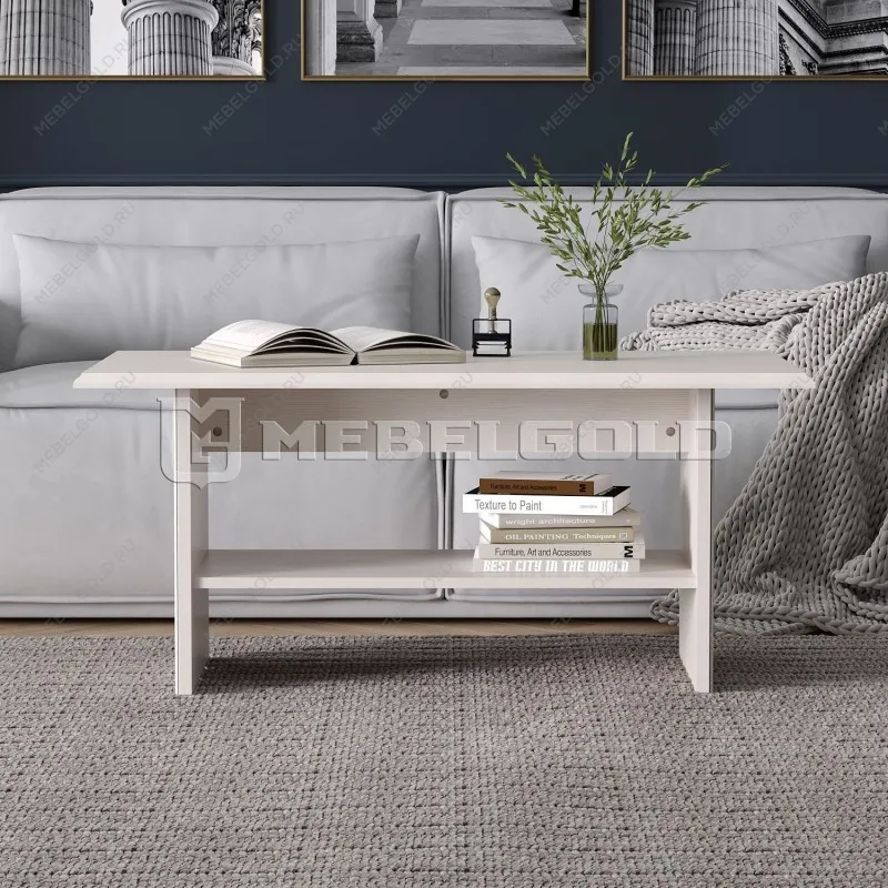 Стол журнальный Тиффани вудлайн кремовый | изображение 2