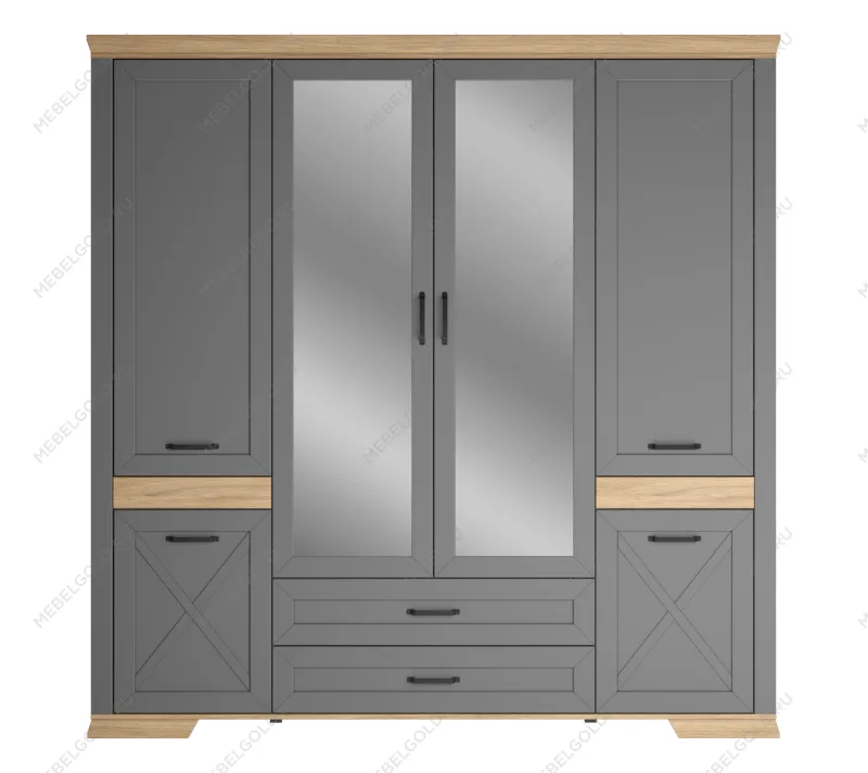 Шкаф Марсель SZF6D2S дымчатый алмаз