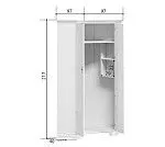 Шкаф угловой Кентаки SZFN2D белый | изображение 2